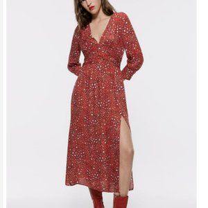 Zara Women Animal Print Dress